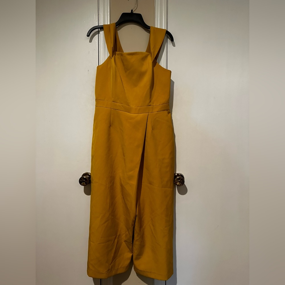 Adelyn Rae Mustard Yellow Culottes Jumpsuit
